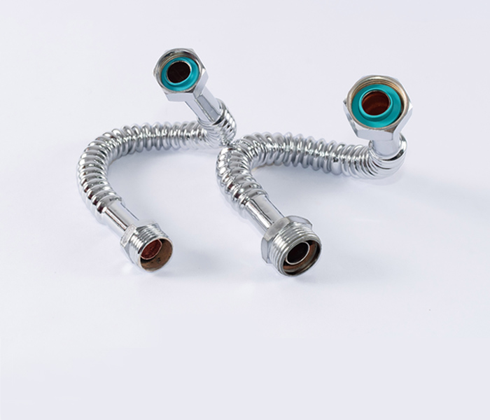 Conexi&oacute;n Flexible corrugado / anillado de cobre cromado. L&Iacute;NEA 7200 - 7300